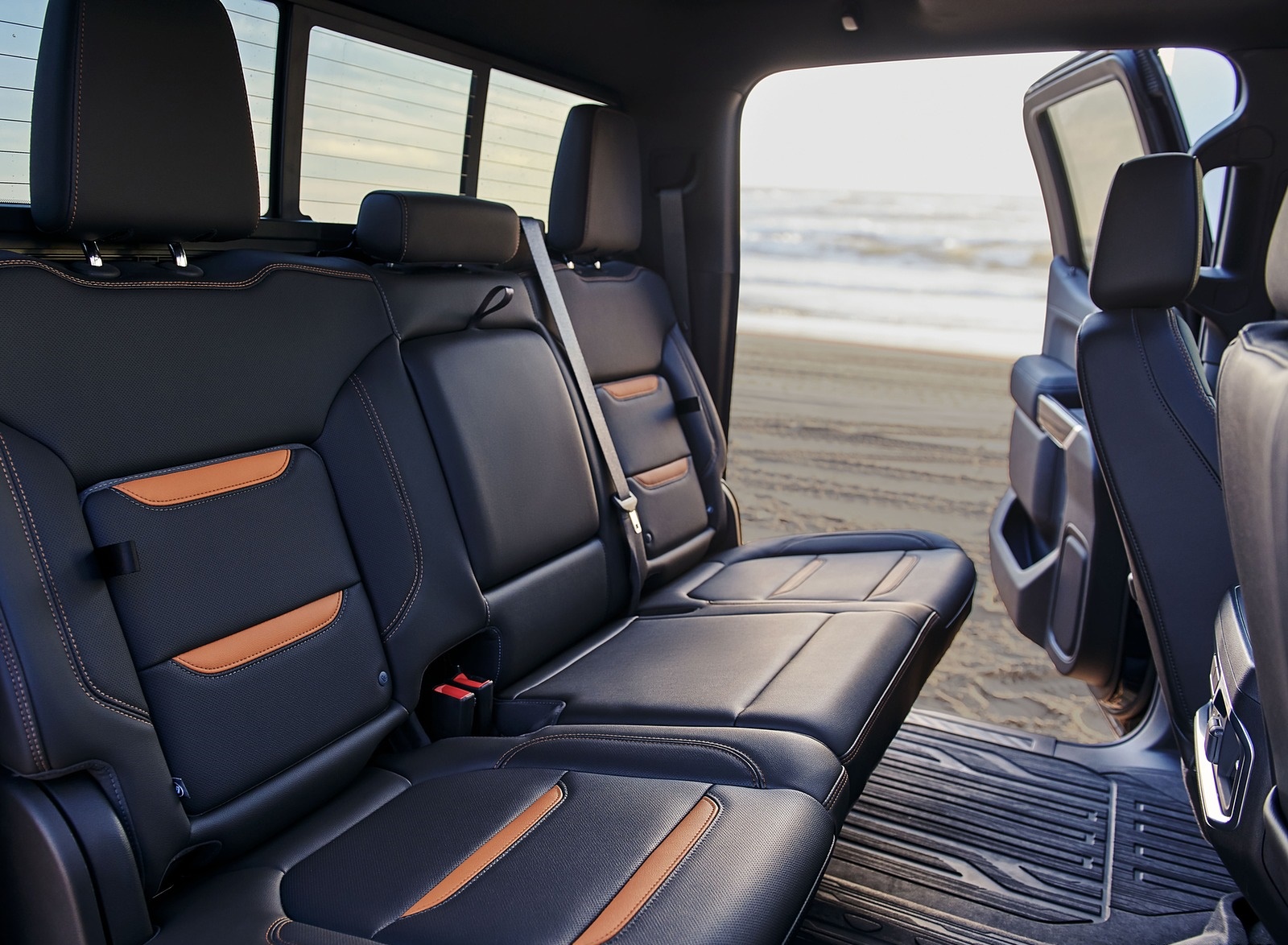 2019 GMC Sierra AT4 Interior Rear Seats Wallpapers #28 of 36