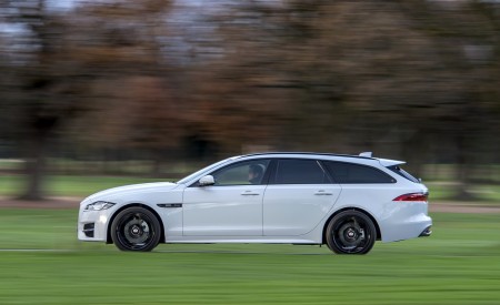 2019 Jaguar XF Sportbrake 20d AWD R-Sport Side Wallpapers 450x275 (4)