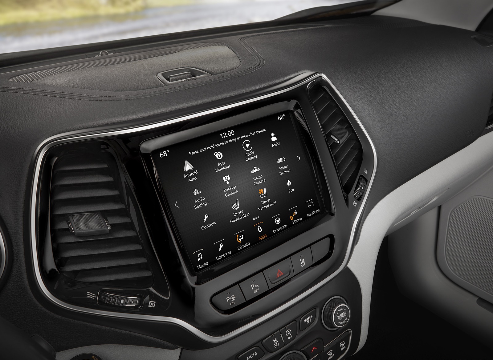 2019 Jeep Cherokee Limited Central Console Wallpapers #71 of 75