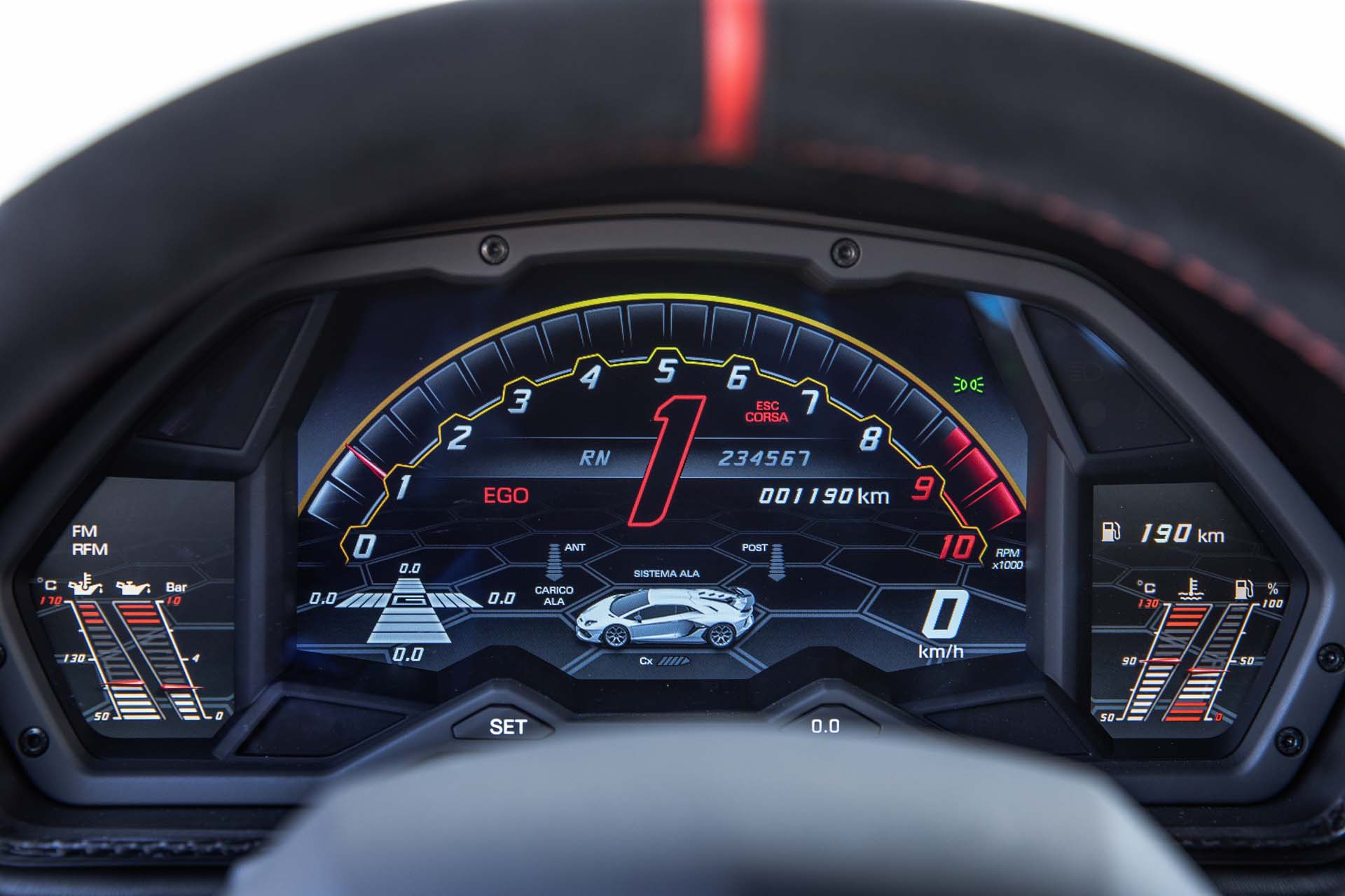 2019 Lamborghini Aventador SVJ Digital Instrument Cluster Wallpapers #89 of 241