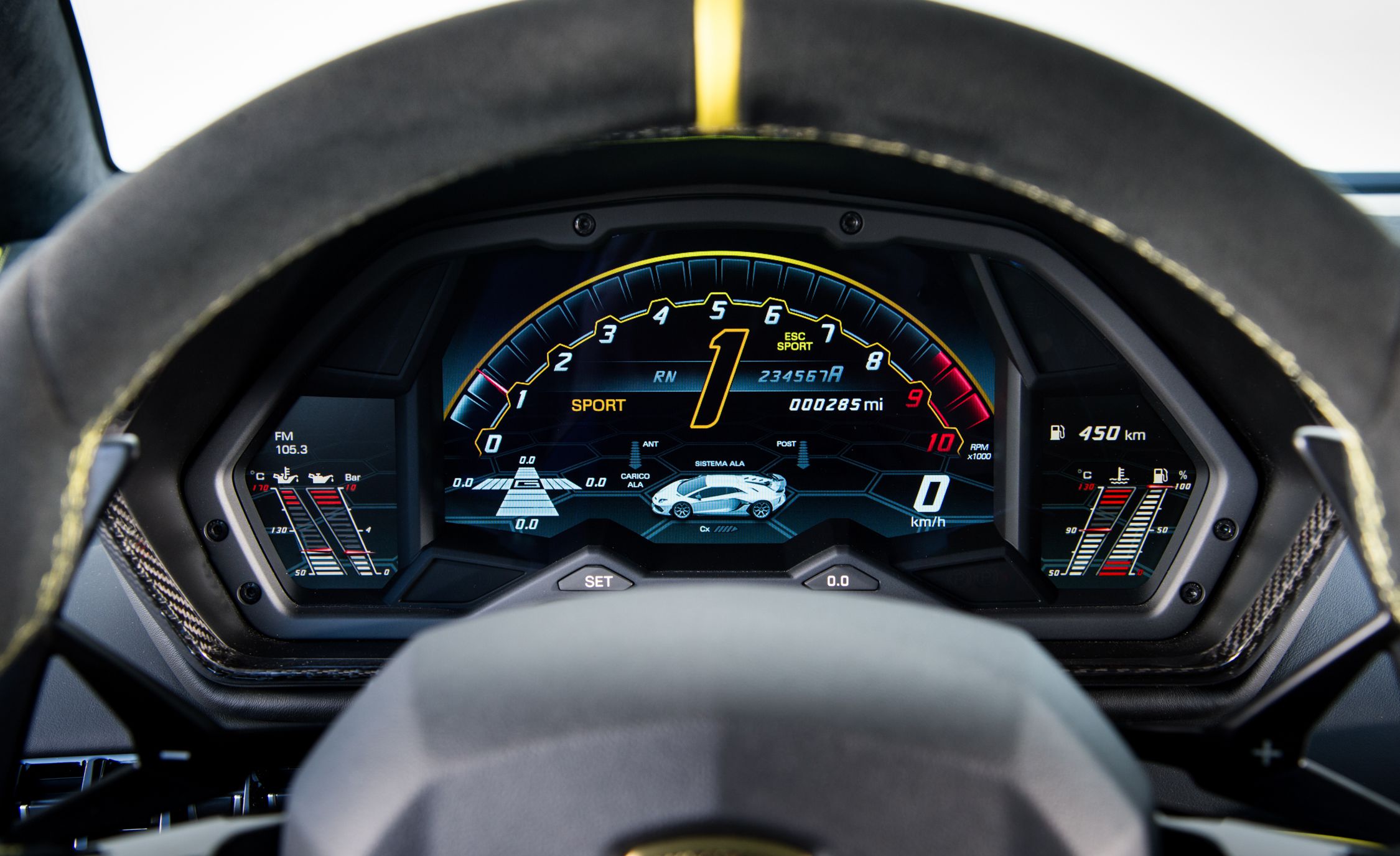 2019 Lamborghini Aventador SVJ Interior Steering Wheel Wallpapers #105 of 241