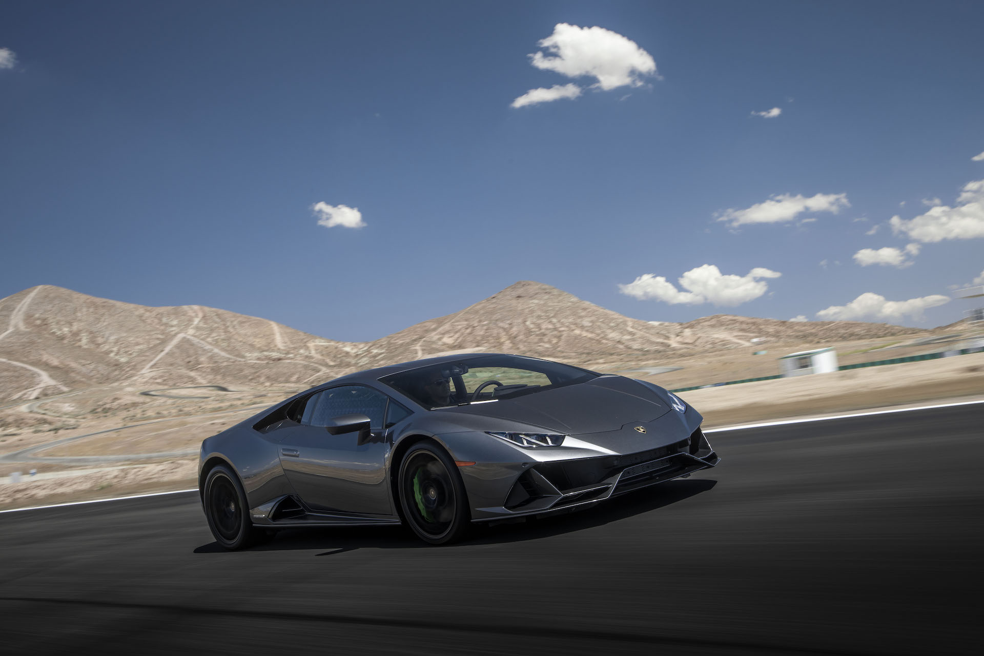 2019 Lamborghini Huracán EVO (Color: Black) Front Three-Quarter Wallpapers #6 of 177