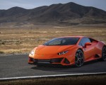 2019 Lamborghini Huracán EVO (Color: Orange) Front Three-Quarter Wallpapers 150x120