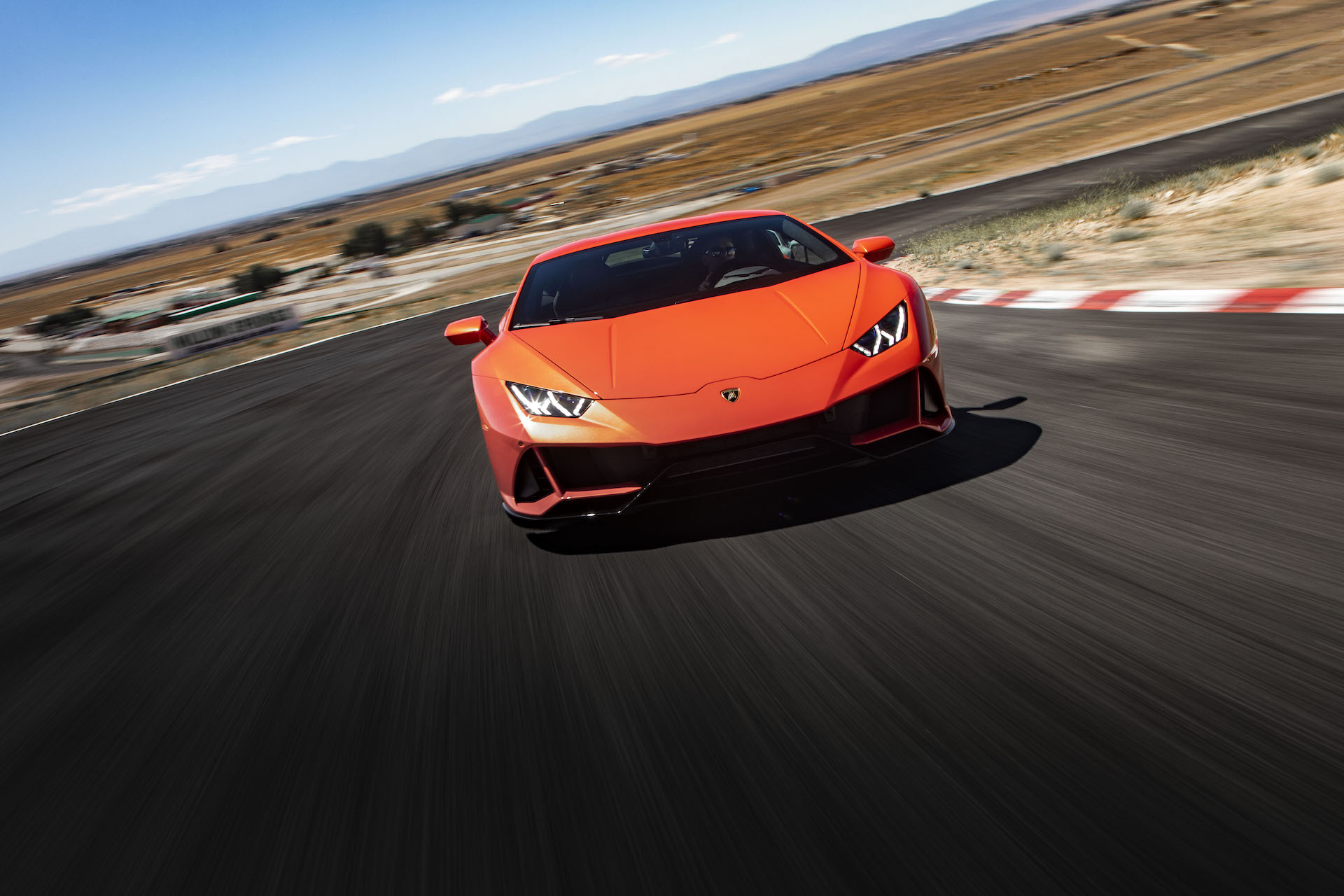 2019 Lamborghini Huracán EVO (Color: Orange) Front Wallpapers (3)