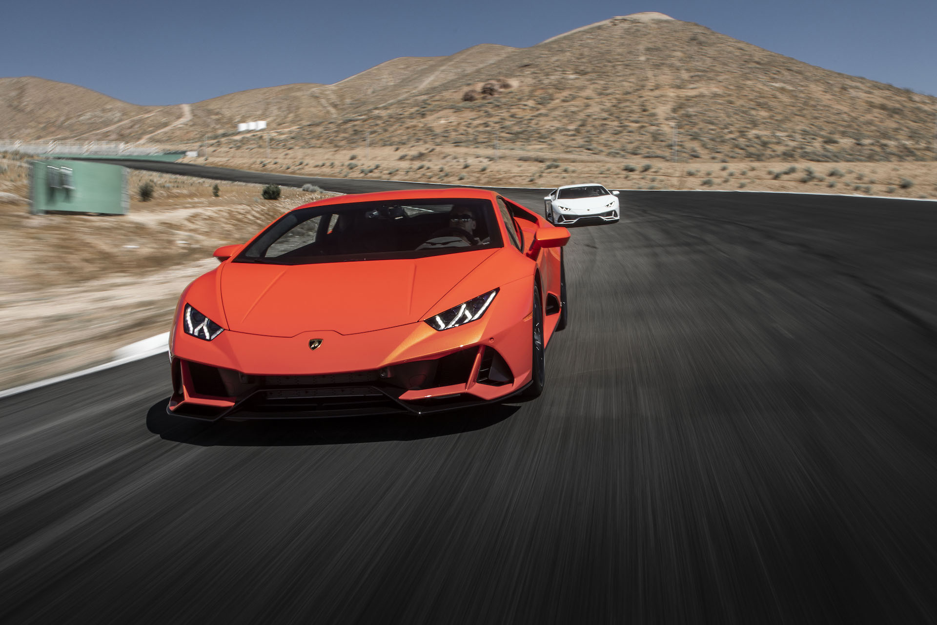 2019 Lamborghini Huracán EVO (Color: Orange) Front Wallpapers (2)