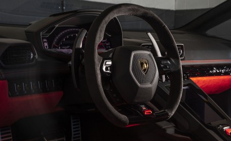2019 Lamborghini Huracán EVO (Color: Orange) Interior Steering Wheel Wallpapers 450x275 (54)