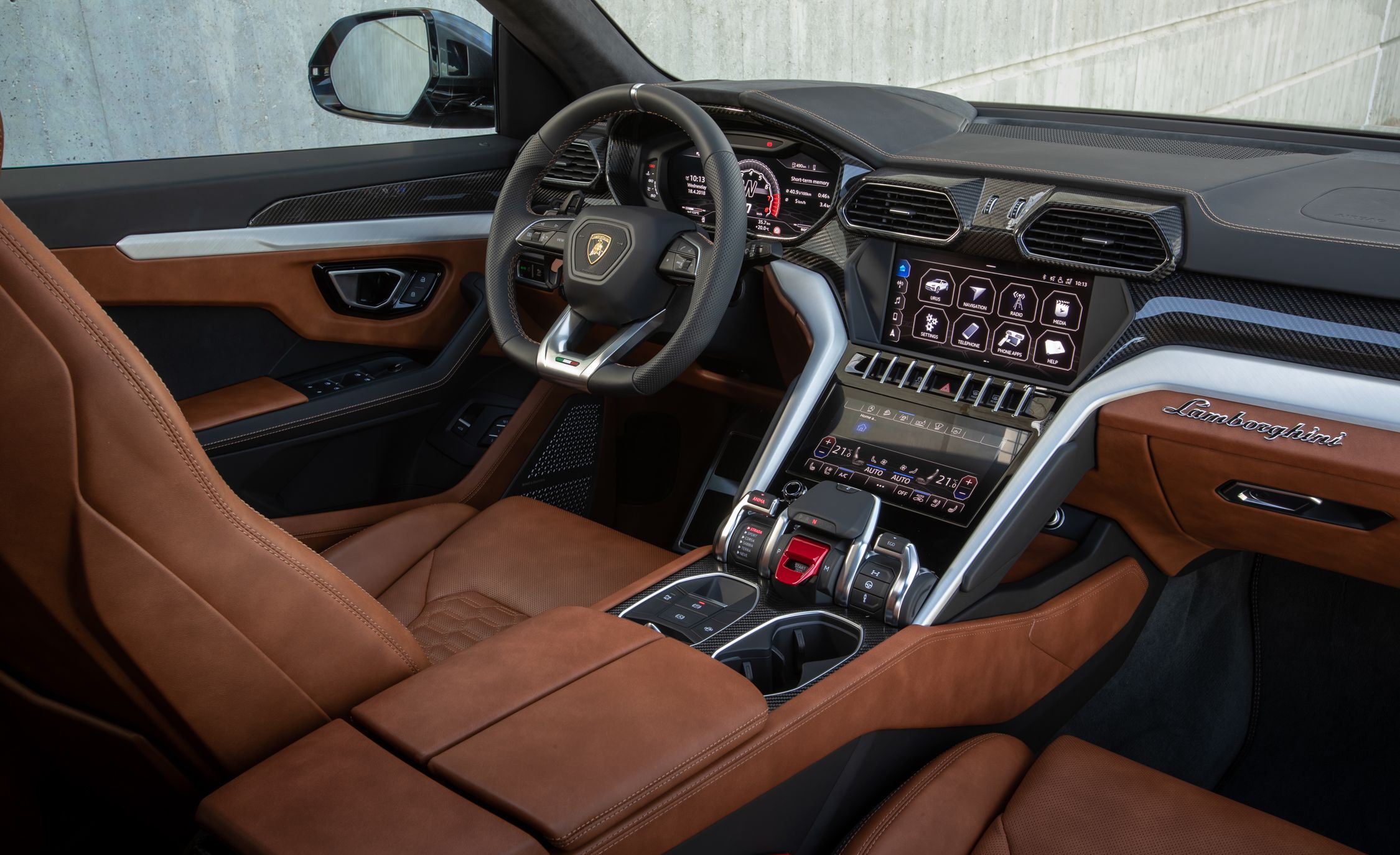 2019 Lamborghini Urus Interior Front Seats Wallpapers #192 of 195