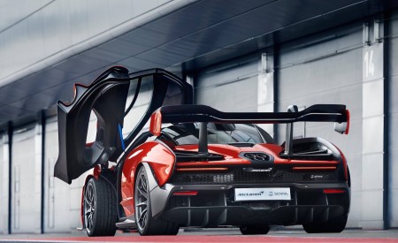 2019 McLaren Senna (Color: Delta Red) Rear Three-Quarter Wallpapers 450x275 (32)