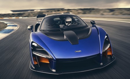 2019 McLaren Senna (Color: Kyanos Blue) Front Wallpapers 450x275 (58)