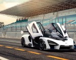 2019 McLaren Senna (Color: Pure White) Front Wallpapers 150x120