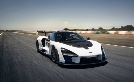 2019 McLaren Senna (Color: Pure White) Front Wallpapers 450x275 (49)