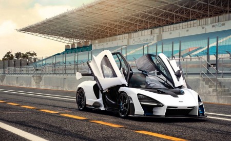 2019 McLaren Senna (Color: Pure White) Front Wallpapers 450x275 (53)