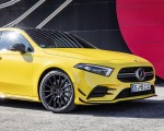 2019 Mercedes-AMG A35 4MATIC (Color: Sun Yellow) Front Bumper Wallpapers 150x120