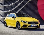 2019 Mercedes-AMG A35 4MATIC (Color: Sun Yellow) Front Three-Quarter Wallpapers 150x120