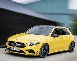 2019 Mercedes-AMG A35 4MATIC (Color: Sun Yellow) Front Three Quarter Wallpapers 150x120