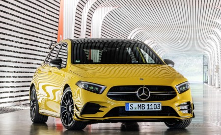 2019 Mercedes-AMG A35 4MATIC (Color: Sun Yellow) Front Wallpapers 450x275 (21)