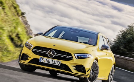 2019 Mercedes-AMG A35 4MATIC (Color: Sun Yellow) Front Wallpapers 450x275 (4)