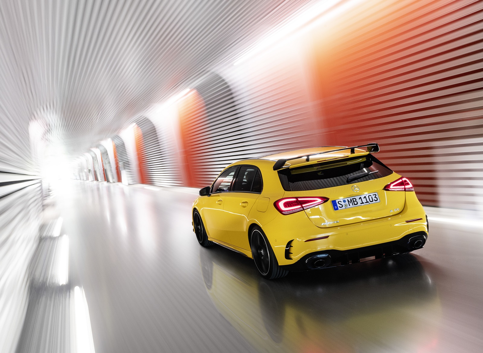 2019 Mercedes-AMG A35 4MATIC (Color: Sun Yellow) Rear Three-Quarter Wallpapers #24 of 30
