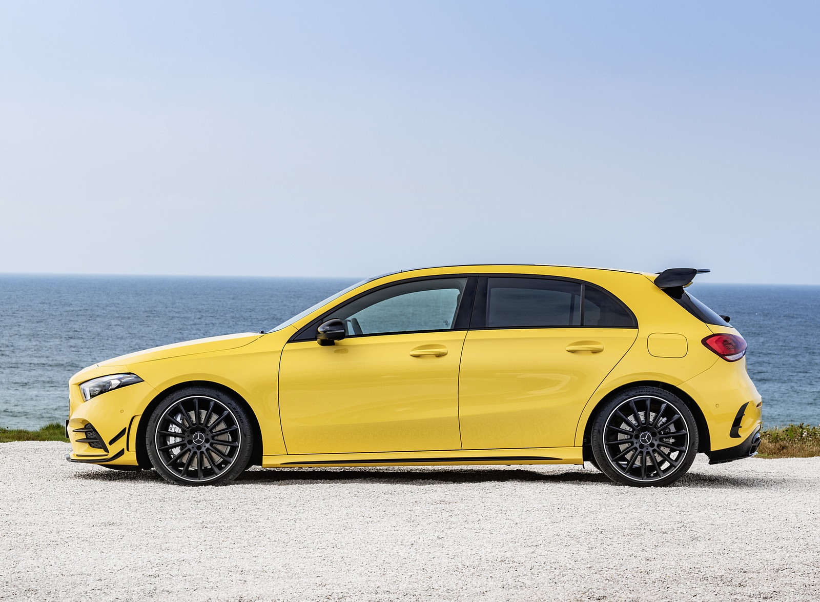 2019 Mercedes-AMG A35 4MATIC (Color: Sun Yellow) Side Wallpapers #16 of 30