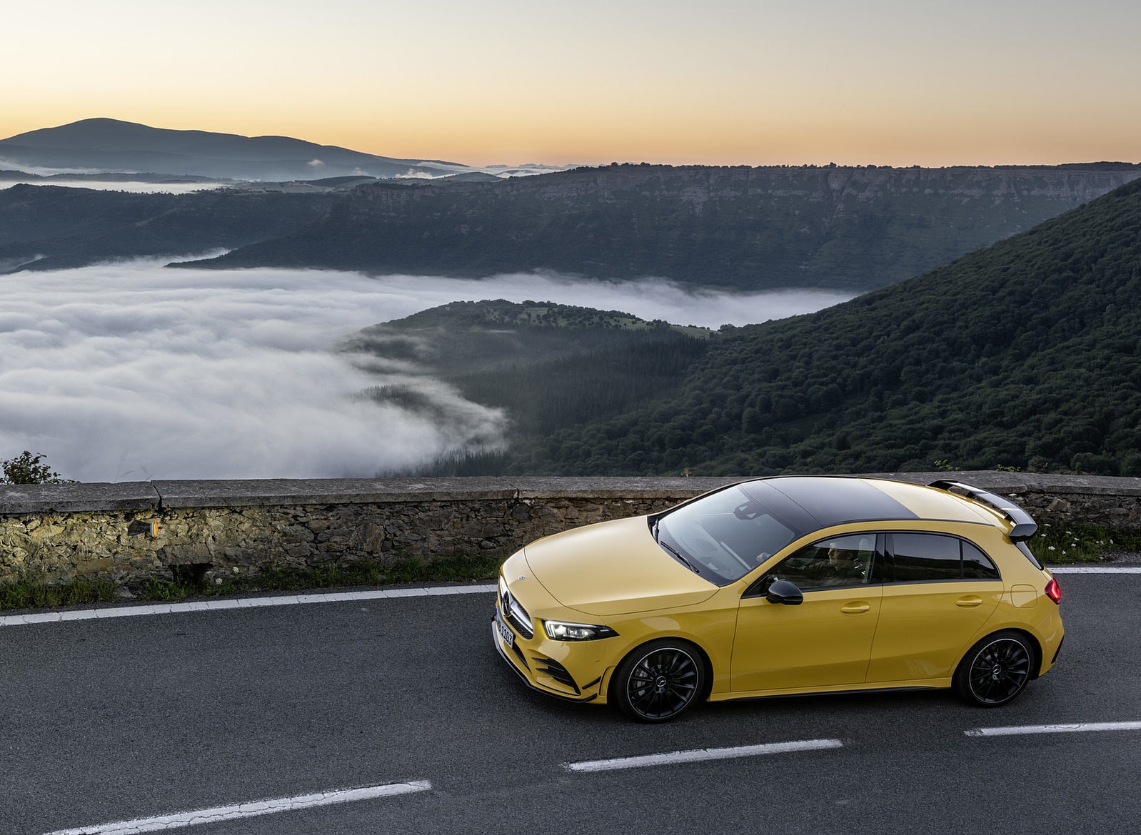 2019 Mercedes-AMG A35 4MATIC (Color: Sun Yellow) Top Wallpapers #7 of 30