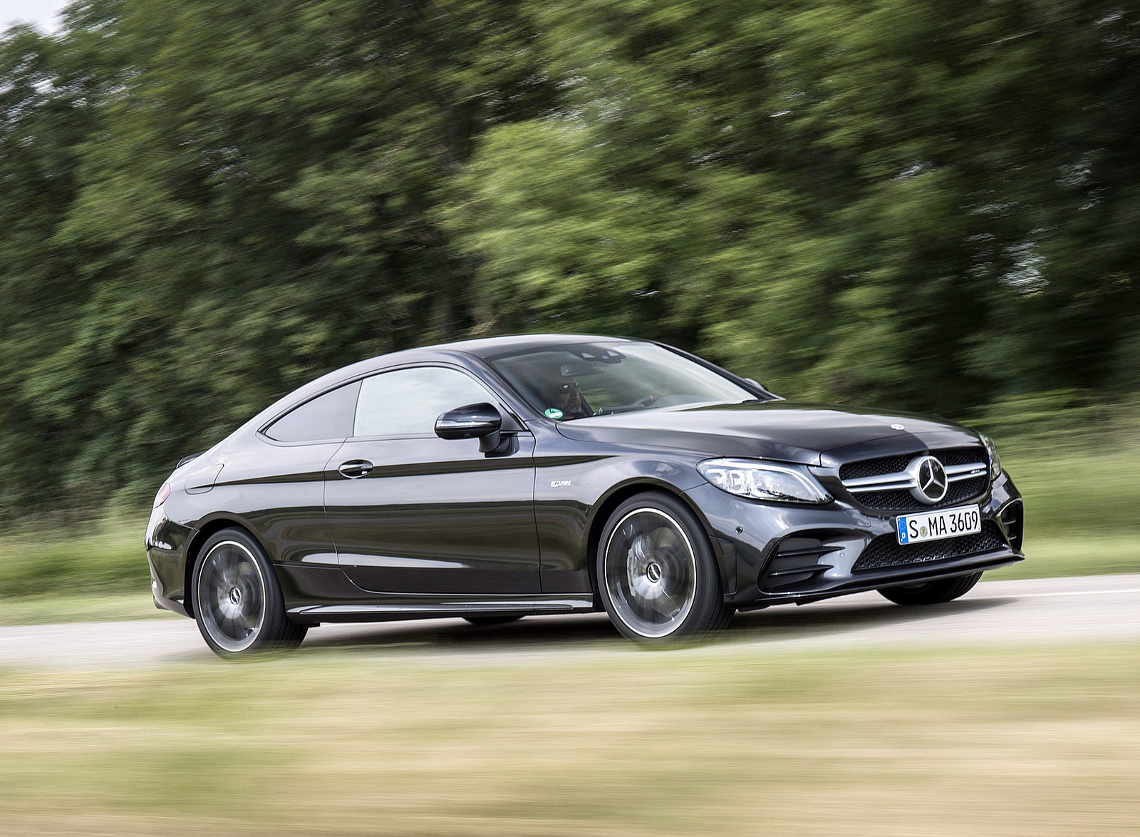 2019 Mercedes-AMG C43 4MATIC Coupe (Color: Graphite Grey Metallic) Front Three-Quarter Wallpapers #37 of 136