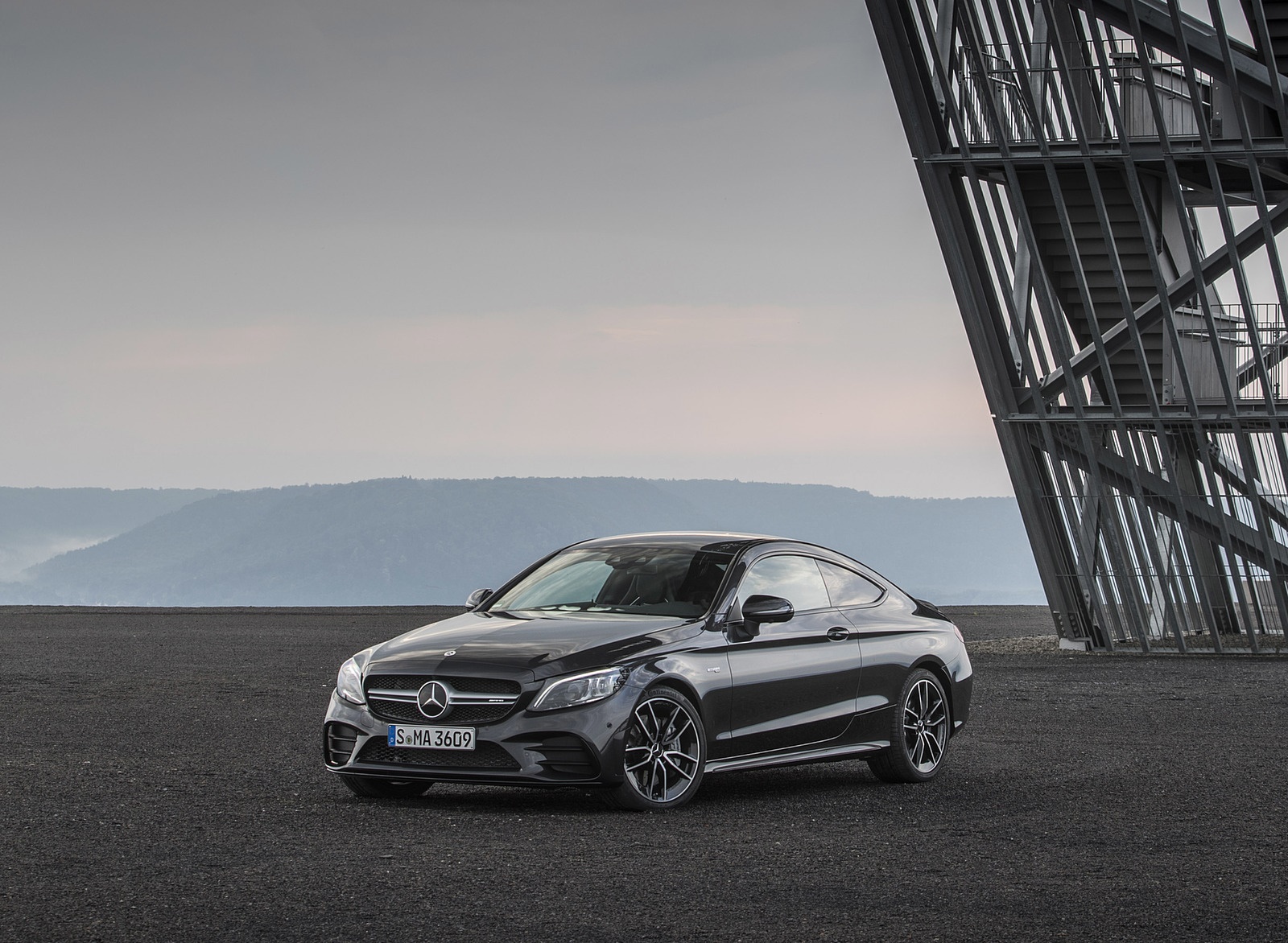 2019 Mercedes-AMG C43 4MATIC Coupe (Color: Graphite Grey Metallic) Front Three-Quarter Wallpapers #50 of 136