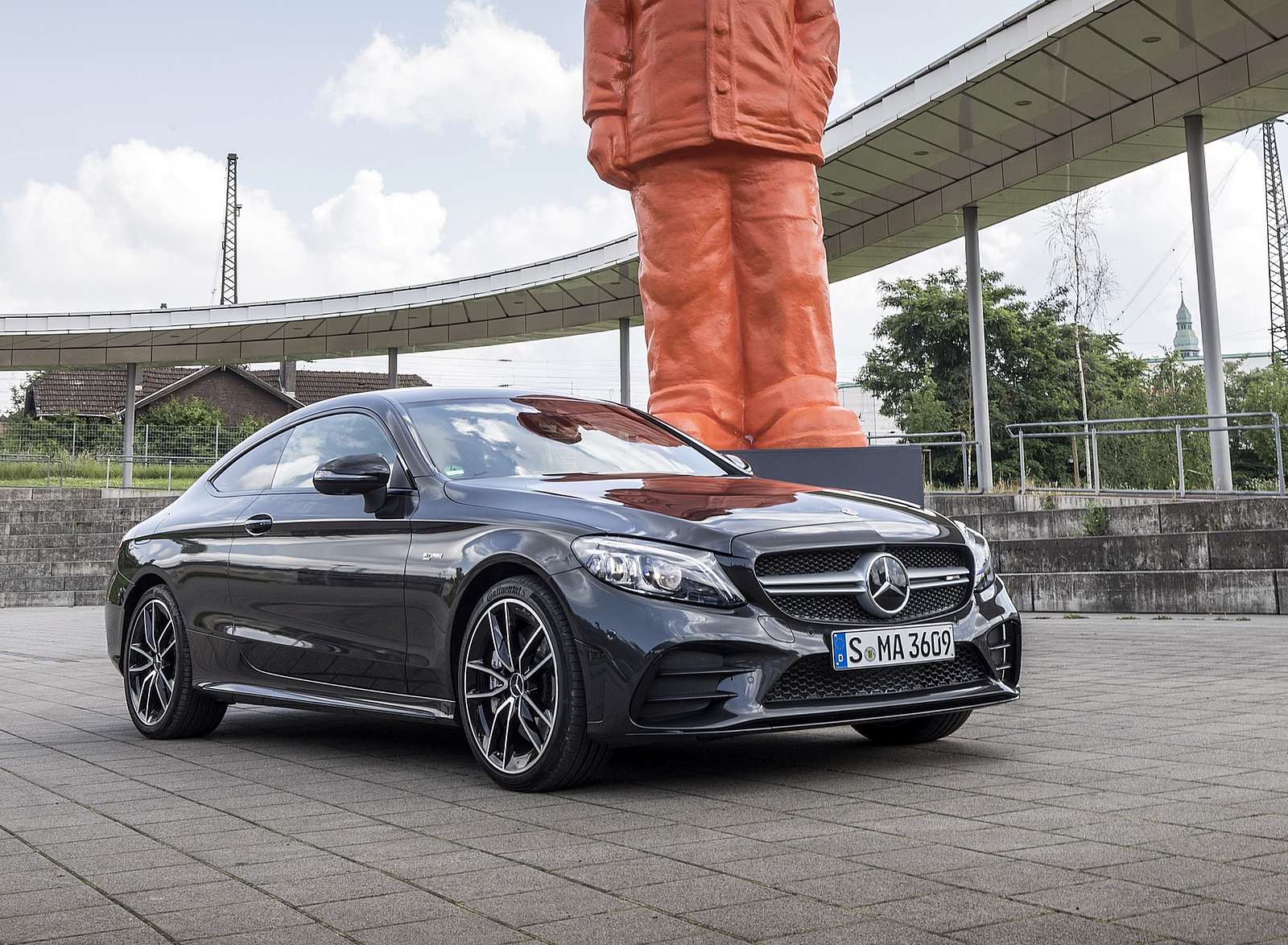 2019 Mercedes-AMG C43 4MATIC Coupe (Color: Graphite Grey Metallic) Front Three-Quarter Wallpapers #38 of 136