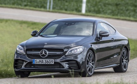 2019 Mercedes-AMG C43 4MATIC Coupe (Color: Graphite Grey Metallic) Front Three-Quarter Wallpapers 450x275 (33)