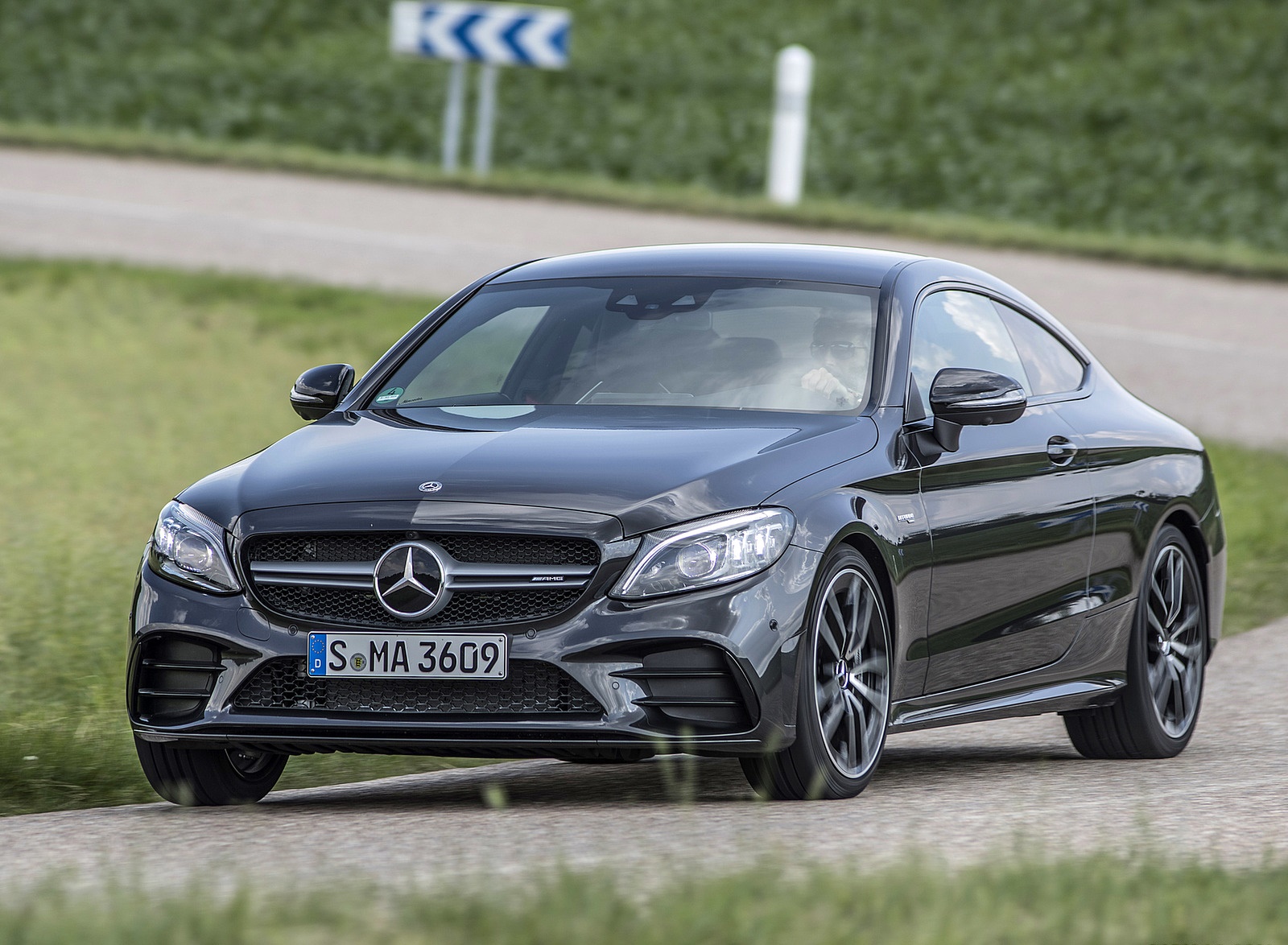 2019 Mercedes-AMG C43 4MATIC Coupe (Color: Graphite Grey Metallic) Front Three-Quarter Wallpapers #33 of 136