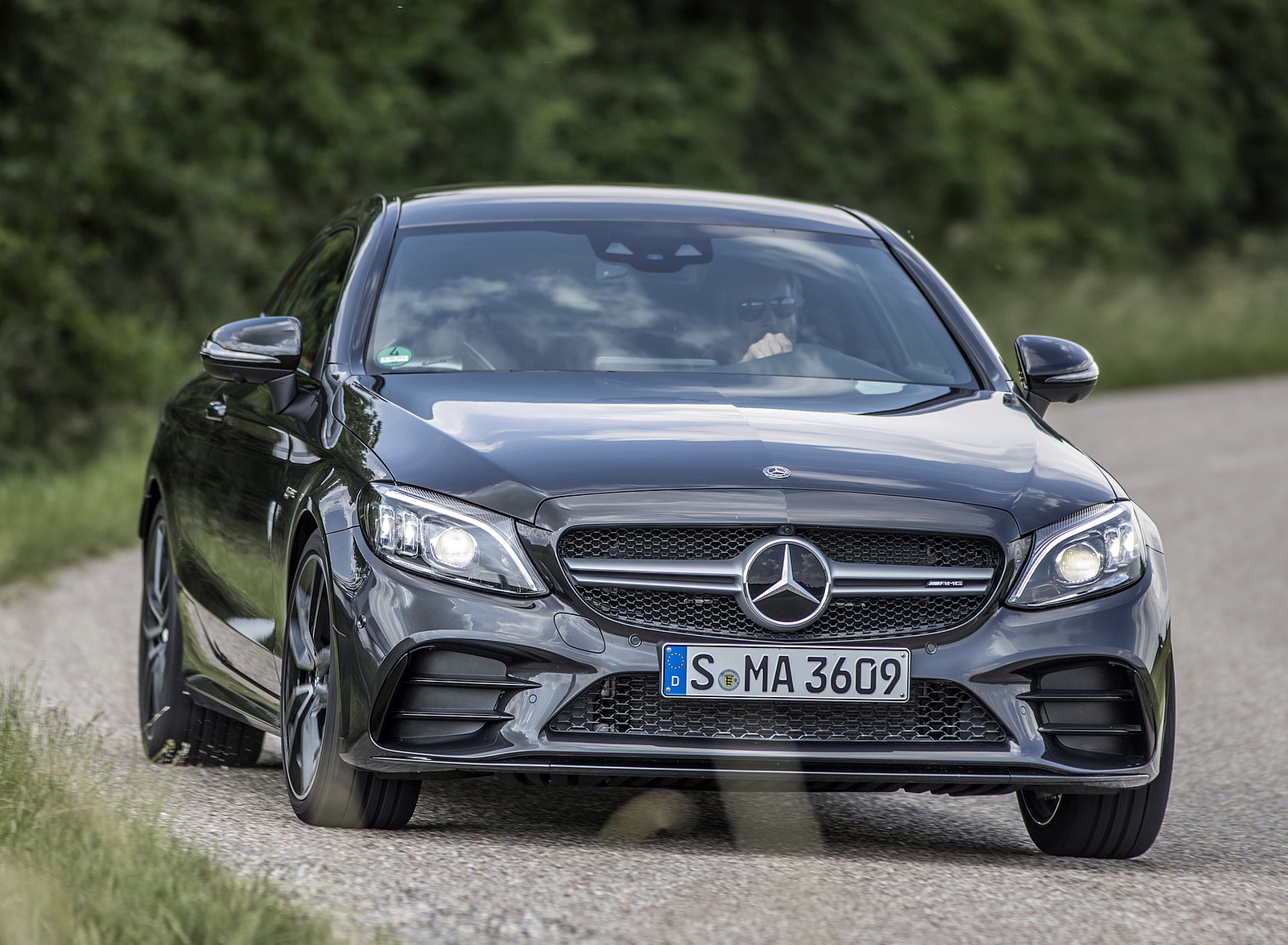 2019 Mercedes-AMG C43 4MATIC Coupe (Color: Graphite Grey Metallic) Front Wallpapers #40 of 136