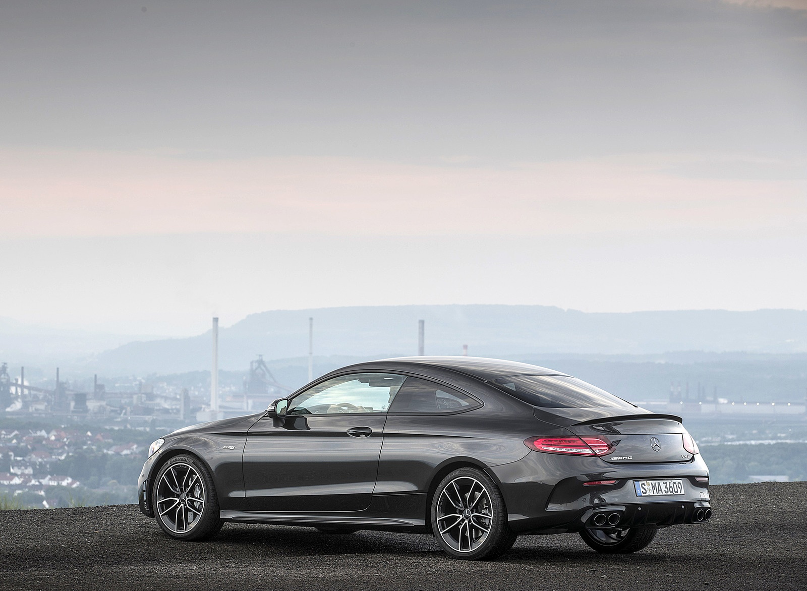 2019 Mercedes-AMG C43 4MATIC Coupe (Color: Graphite Grey Metallic) Rear Three-Quarter Wallpapers #52 of 136