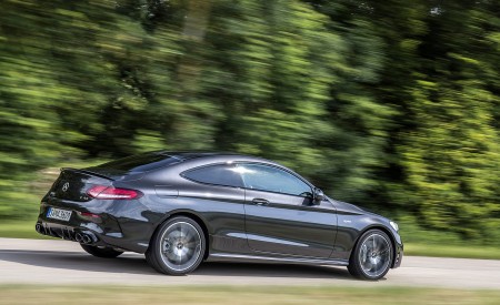 2019 Mercedes-AMG C43 4MATIC Coupe (Color: Graphite Grey Metallic) Rear Three-Quarter Wallpapers 450x275 (42)
