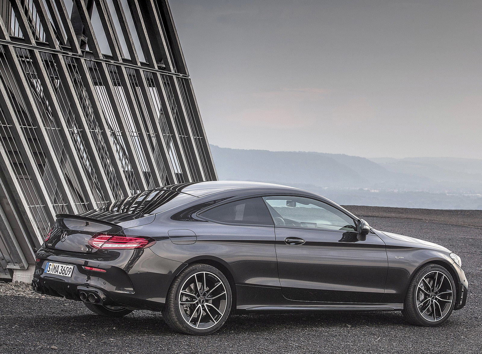2019 Mercedes-AMG C43 4MATIC Coupe (Color: Graphite Grey Metallic) Rear Three-Quarter Wallpapers #55 of 136