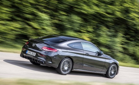 2019 Mercedes-AMG C43 4MATIC Coupe (Color: Graphite Grey Metallic) Rear Three-Quarter Wallpapers 450x275 (43)