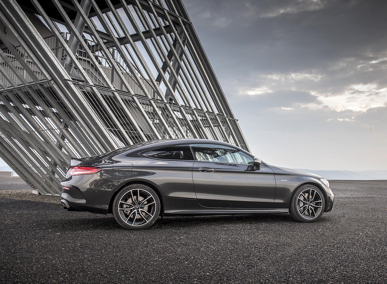 2019 Mercedes-AMG C43 4MATIC Coupe (Color: Graphite Grey Metallic) Side Wallpapers #58 of 136