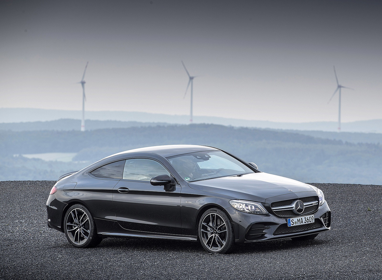 2019 Mercedes-AMG C43 4MATIC Coupe (Color: Graphite Grey Metallic) Side Wallpapers #59 of 136
