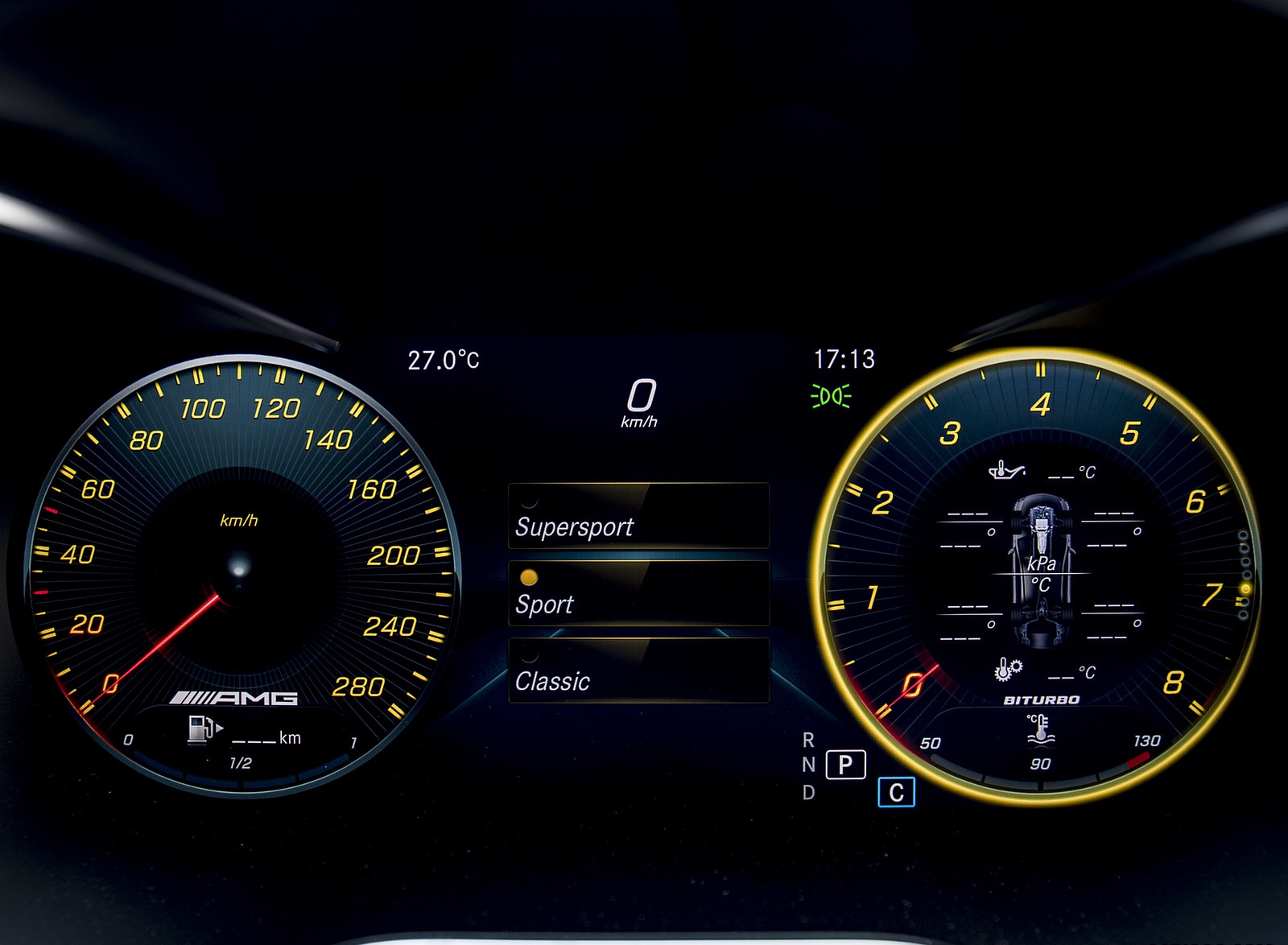 2019 Mercedes-AMG C43 4MATIC Coupe Digital Instrument Cluster Wallpapers #76 of 136