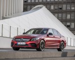 2019 Mercedes-AMG C43 4MATIC Sedan (Color: Hyacinth Red) Front Three-Quarter Wallpapers 150x120