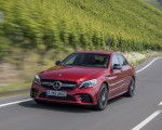 2019 Mercedes-AMG C43 4MATIC Sedan (Color: Hyacinth Red) Front Three-Quarter Wallpapers 150x120