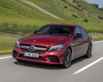 2019 Mercedes-AMG C43 4MATIC Sedan (Color: Hyacinth Red) Front Three-Quarter Wallpapers 150x120 (1)