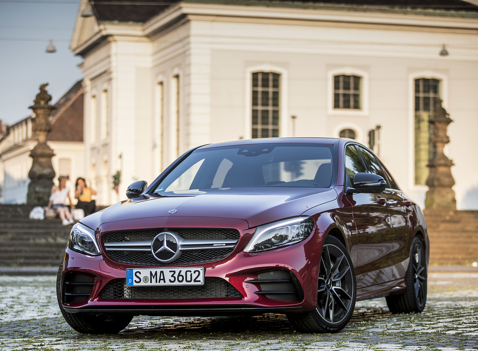 2019 Mercedes-AMG C43 4MATIC Sedan (Color: Hyacinth Red) Front Wallpapers #33 of 191