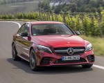 2019 Mercedes-AMG C43 4MATIC Sedan (Color: Hyacinth Red) Front Wallpapers  150x120