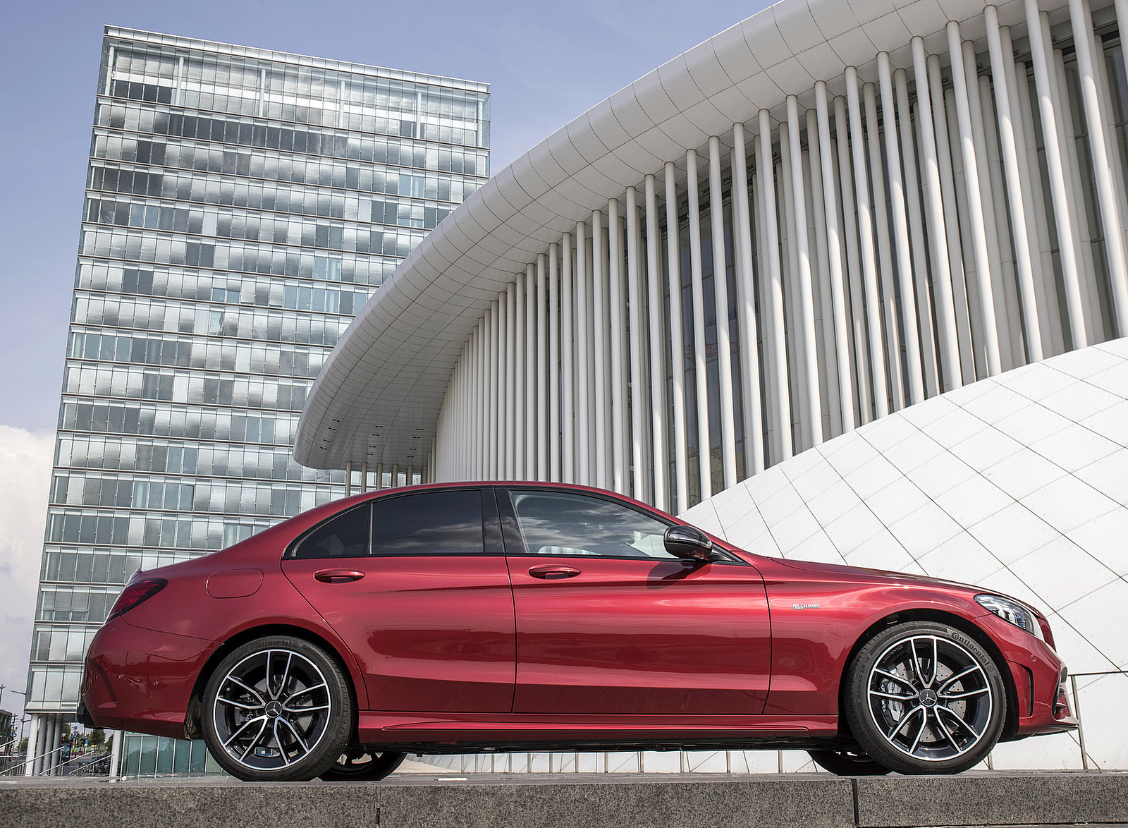 2019 Mercedes-AMG C43 4MATIC Sedan (Color: Hyacinth Red) Side Wallpapers #50 of 191