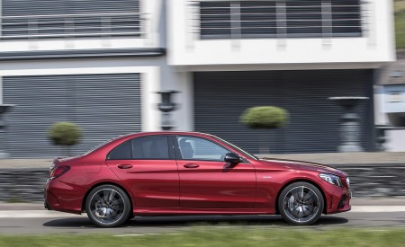 2019 Mercedes-AMG C43 4MATIC Sedan (Color: Hyacinth Red) Side Wallpapers 450x275 (36)