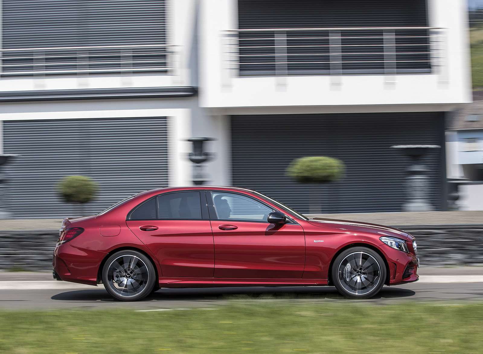 2019 Mercedes-AMG C43 4MATIC Sedan (Color: Hyacinth Red) Side Wallpapers #36 of 191