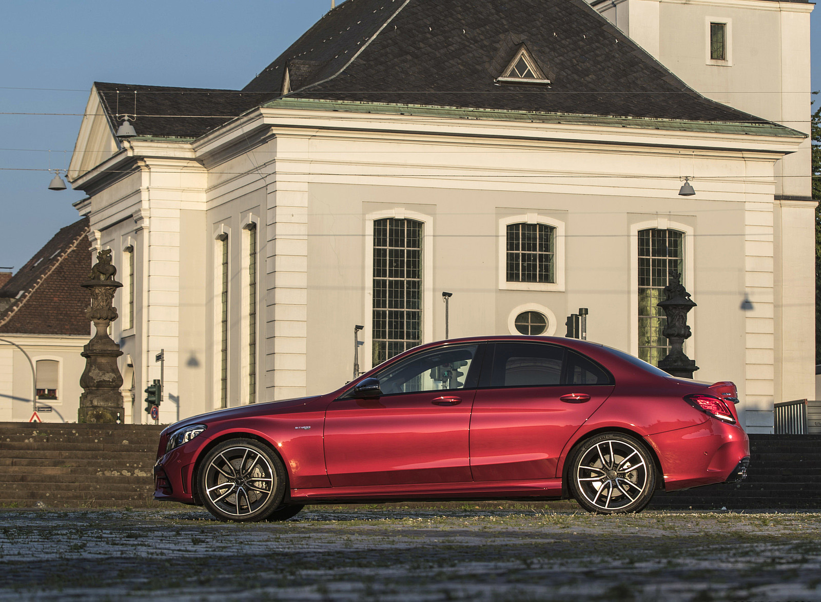 2019 Mercedes-AMG C43 4MATIC Sedan (Color: Hyacinth Red) Side Wallpapers #37 of 191