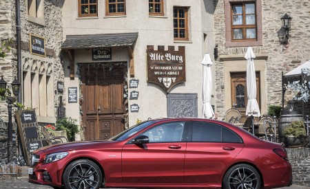 2019 Mercedes-AMG C43 4MATIC Sedan (Color: Hyacinth Red) Side Wallpapers 450x275 (31)