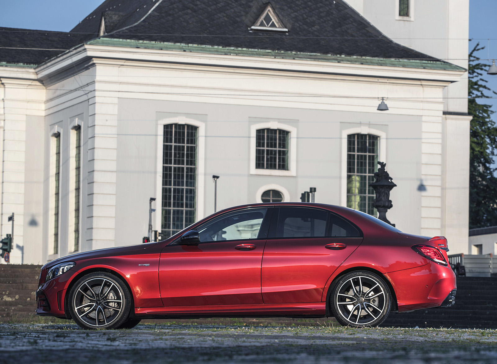2019 Mercedes-AMG C43 4MATIC Sedan (Color: Hyacinth Red) Side Wallpapers #38 of 191