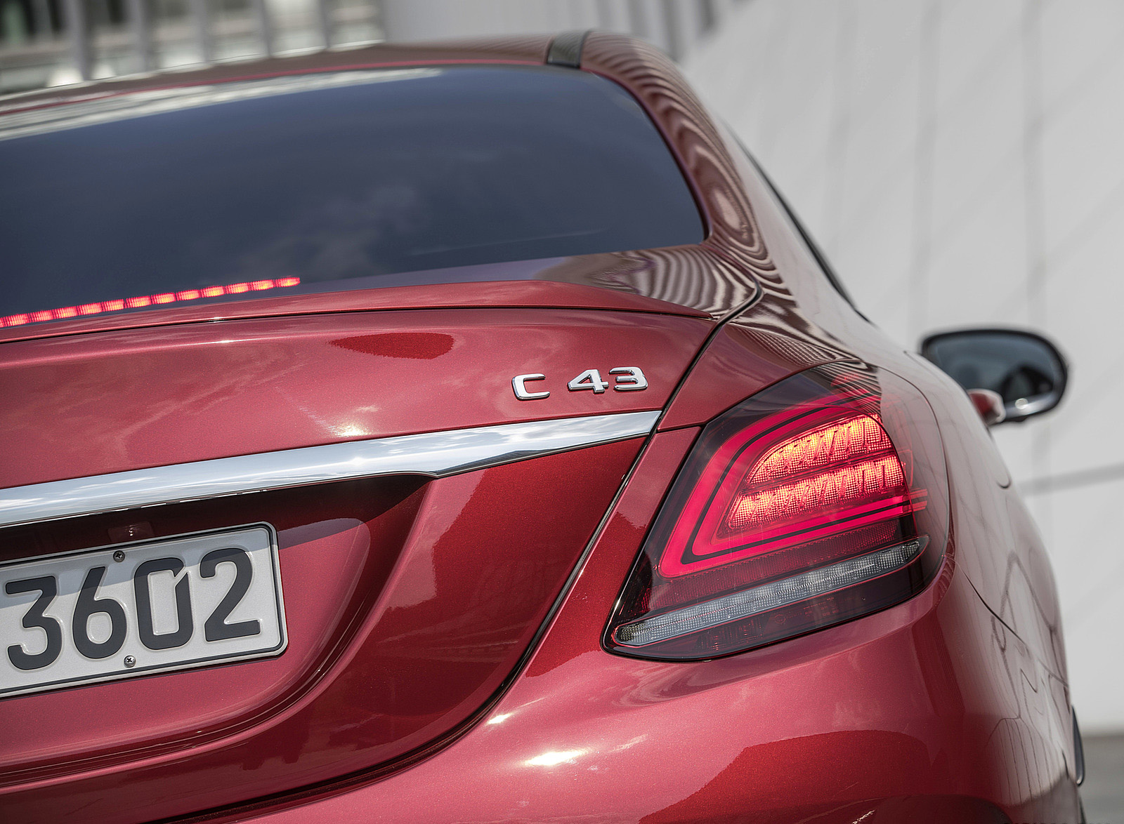 2019 Mercedes-AMG C43 4MATIC Sedan (Color: Hyacinth Red) Tail Light Wallpapers #59 of 191