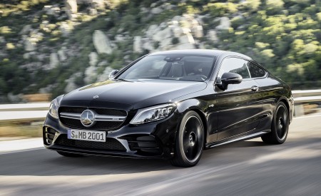 2019 Mercedes-AMG C43 Coupe 4MATIC Night Package Front Three-Quarter Wallpapers 450x275 (2)